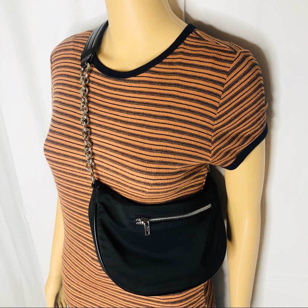 SOLD Brandy Melville Black Nylon Shoulder Bag - Picture 8 of 9